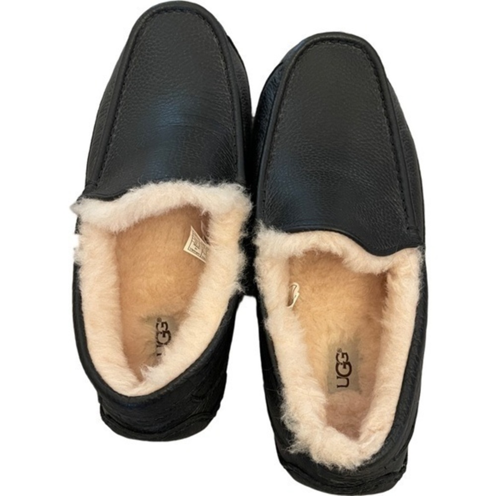 NWOB Mens Ugg Slippers Ascot Leather Slippers
